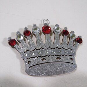 Crown Laser Cut Wooden Ornament Hangs King Queen